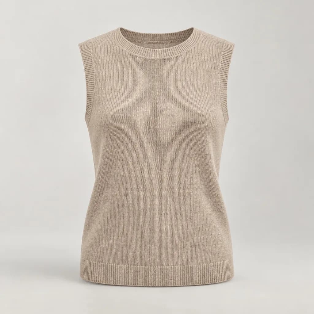 Sleeveless Knit knitwear style