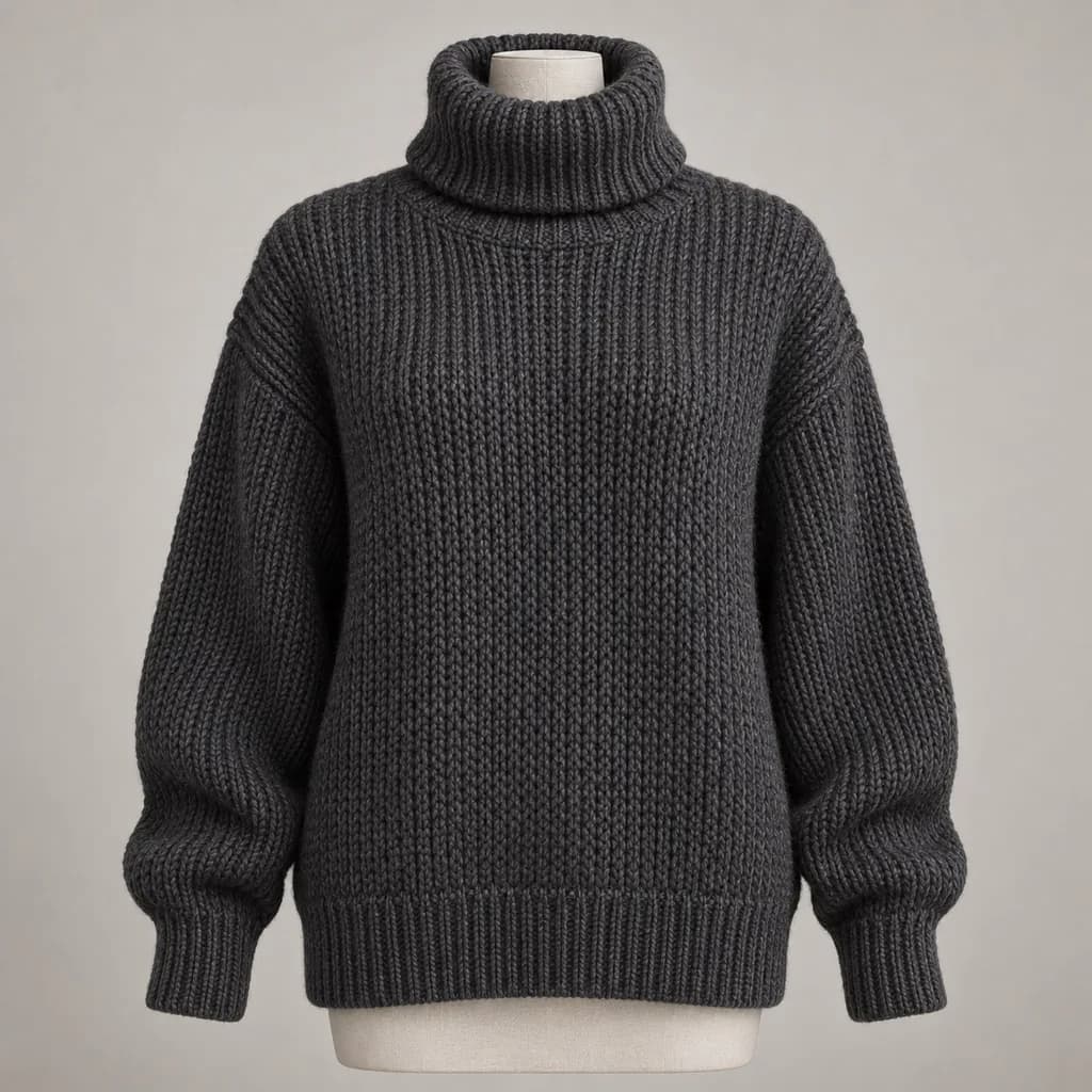 Turtleneck Pullover knitwear style