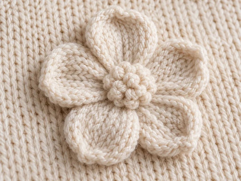 3D floral appliqué