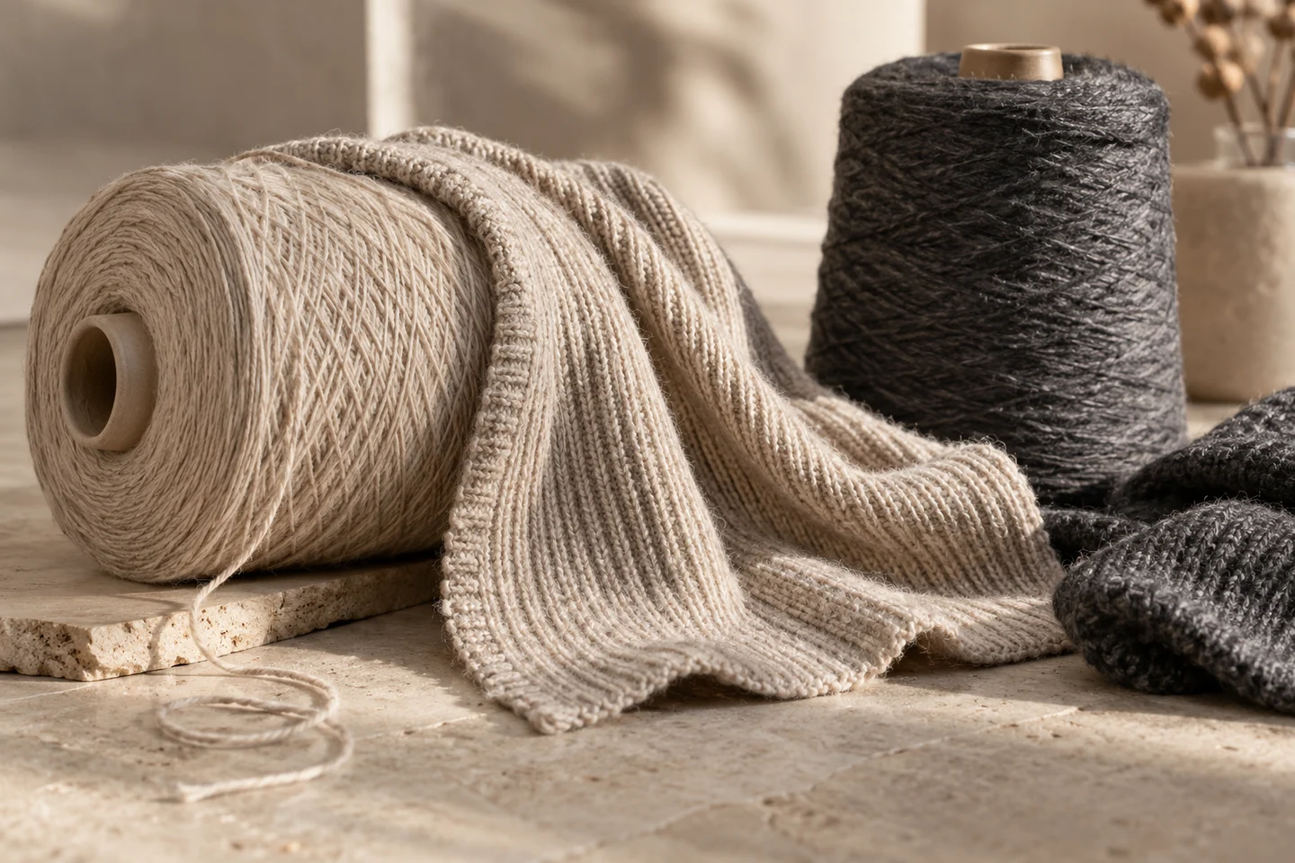 Choosing yarn and knit structure together
